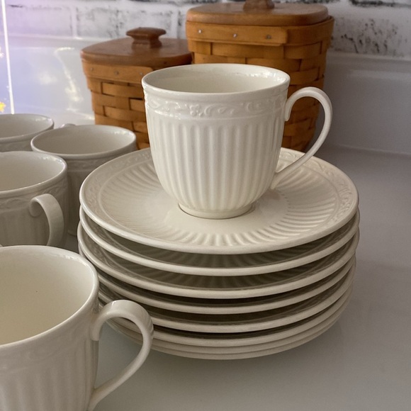 Set of 8 ITALIAN COUNTRYSIDE® TEA CUP AND SAUCER - Picture 7 of 8